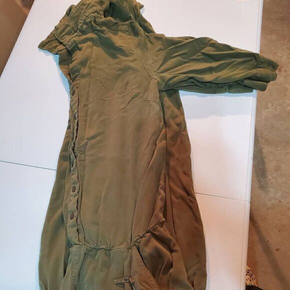 La Belle Roc Jumpsuit Womens Small Green Rocawear Long Zipper Pockets One Piece - Picture 13 of 14